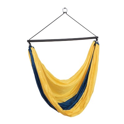 Ceara 3 Bar Hammock Swing Chair - Yellow/Blue - Sol Living