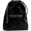 Steeltime Stainless steel cross pendant with simulated diamond. Color Options: Black, Gold, Silver - 4 of 4