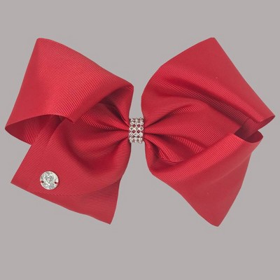 Girls' Nickelodeon JoJo Siwa Rhinestone Keeper Bow Hair Clip - Red