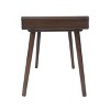 Okak 40IN Elegent Standing Desk with Large Drawers, Computer Desk with Wooden Legs, Home Office Desks for Workplace, Reading Room, Brown - 4 of 4