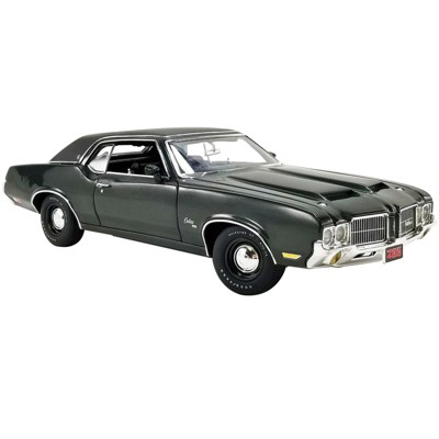 1971 Oldsmobile Cutlass SX Rocket 455 Antique Jade Green Met. w/Vinyl Black Top Ltd Ed to 552 pcs 1/18 Diecast Model Car by ACME