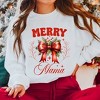Simply Sage Market Women's Graphic Sweatshirt Coquette Merry Mama Bow - 2 of 4