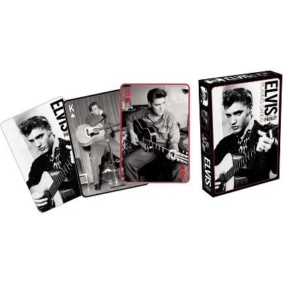 Aquarius Puzzles Elvis Presley Black & White Playing Cards | 52 Card Deck + 2 Jokers