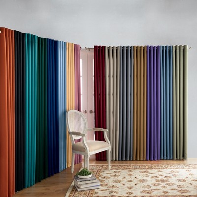 Taupe Room-Darkening Grommet Indoor Window Panel