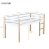 NicBex Non-Toxic Rubberwood Twin Low Loft Bed for Kids&Teens,Space-Saving Loft Bed Platform with Safety Guardrails & Ladder,Noise Reduced,250lbs Max - 3 of 4