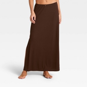 Women's Variegated Ribbed Pajama Skirt - Auden™ - 1 of 3