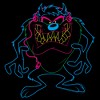 Men's Looney Tunes Taz Neon Outline T-Shirt - 2 of 4
