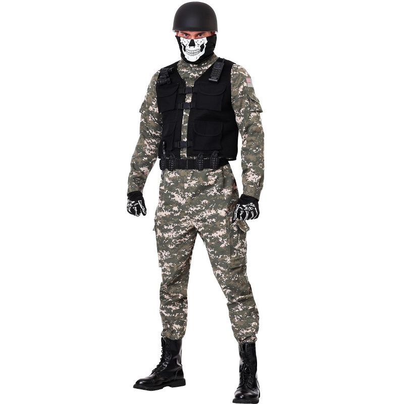 HalloweenCostumes.com Battle Soldier Men's Costume, 1 of 3