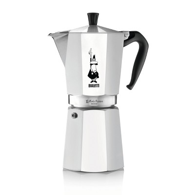 J&v Textiles Stovetop Espresso And Coffee Maker, Moka Pot For Classic  Italian And Cuban Café Brewing, Cafetera, Twelve Cup : Target