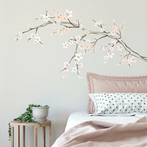 Floral Peel And Stick Giant Wall Decal - Roommates : Target