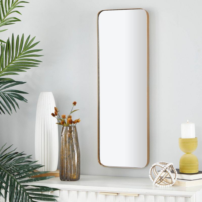 Metal Wall Mirror with Thin Frame Gold - Olivia &#38; May, 2 of 8