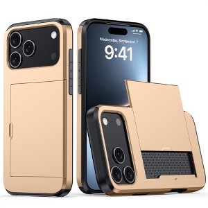 HTUTWOO for iPhone 17 Pro Case, Wallet-Style Phone Protective Cover with Credit Card Holder, Hybrid Cover for iPhone 17 Pro - 1 of 4