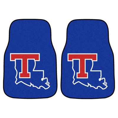 NCAA Louisiana Tech Bulldogs Carpet Car Mat Set - 2pc