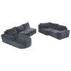 NicBex Couches for Living Room Cloud Sofa Set 141.7" Oversized Modular Sofa U-shaped Upholstered Sectional Sofa Couches - 4 of 4