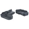 NicBex Couches for Living Room Cloud Sofa Set 141.7" Oversized Modular Sofa U-shaped Upholstered Sectional Sofa Couches - image 4 of 4