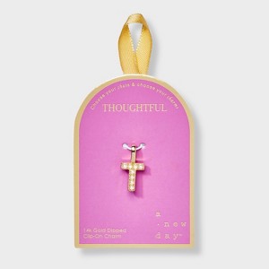 14K Gold Dipped Pearl Letter Charm - A New Day™ Gold - 1 of 2