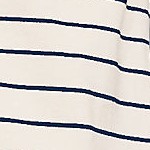 alabaster/navy stripe