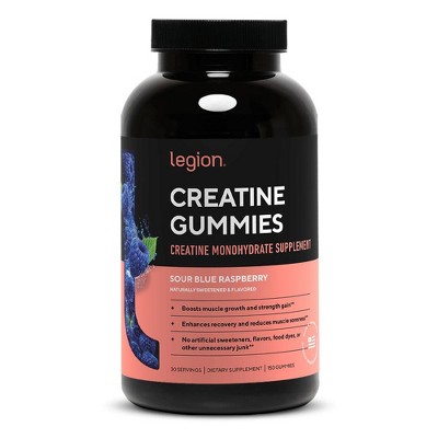 Creatine Gummies Creatine Monohydrate Supplement - Sour Blue Raspberry