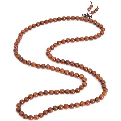 Juvale 2 Packs Sandalwood Mala Beads Necklace for Meditation and Prayer, 35-Inch