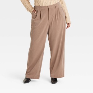 Women's High-Rise Straight Trousers - A New Day™ - 1 of 3