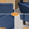 Linen Sofa Modern Couch Comfy Loveseat for Living Room, Office, Bedroom - 4 of 4