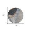 Taupe Beige And Gray Abstract Washable Indoor Outdoor Area Rug - 3 of 4