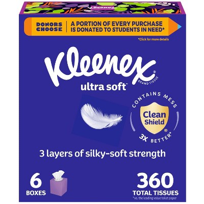 Kleenex Ultra Soft 3-Ply Facial Tissue