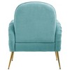 COWLOWN 32 in Beige Accent Chair With Metal Gold Legs - 4 of 4