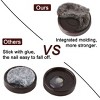 Unique Bargains Home Table Chair Furniture Feet Legs Floor Protector Anti-Sliding Felt Pad Nails 27mm/1.1" Dia Pack of 24 - 4 of 4