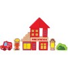 Hape City Building Blocks Colored Wooden Playset with Playscape, Market, Hospital, Bus Station, and Townspeople, for Ages 3 and Up, 145 Piece Set - 2 of 4