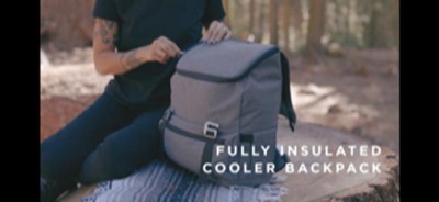 GREY TRAVERSE COOLER BACKPACK - ONLINE ONLY: University of Louisville