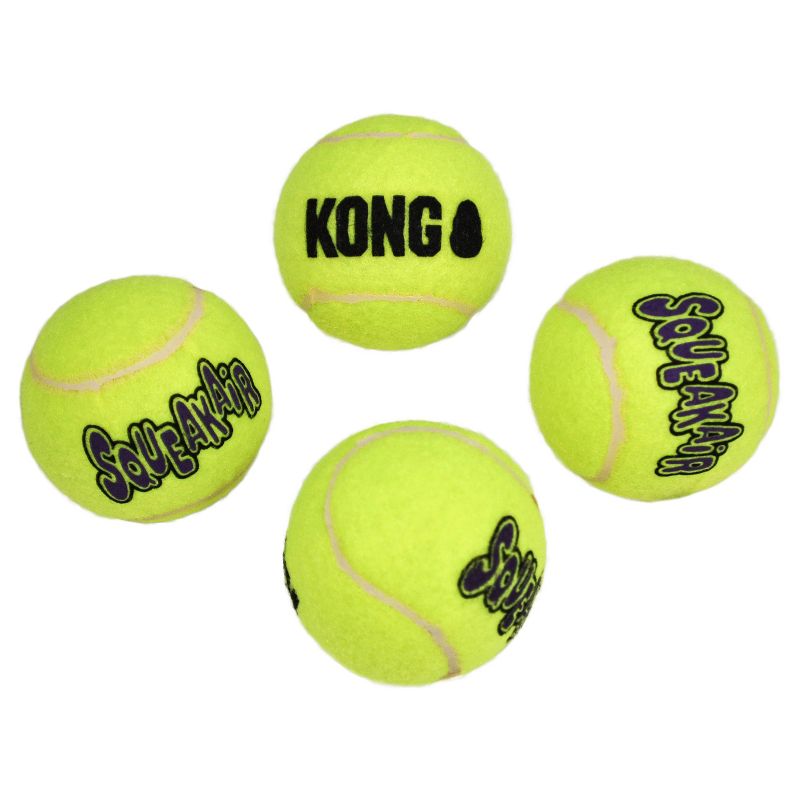 KONG SqueakAir Tennis Ball Dog Toy - Yellow, 5 of 12