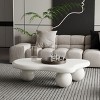 NicBex Irregular Cloud-Shaped Coffee Table for Living Room,Small End Table with Sturdy Legs,Living Room Furniture - 2 of 4