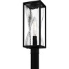 Zarah 1-Light Matte Black Outdoor Post Lantern - 4 of 4