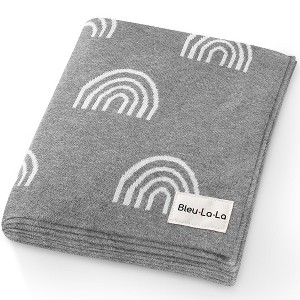 100% Luxury Cotton Soft Knit Swaddle Baby Blanket for Blanket for Newborns and Infants Boys and Girls - 1 of 4
