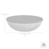 HomeRoots 48" Brown And Gray Solid Wood And Concrete Round Coffee Table - 3 of 4