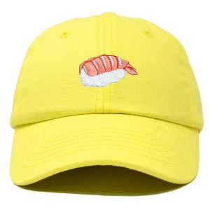Dalix Shrimp Nigiri Embroidered Sushi Cotton Dad Hat Baseball Cap Adjustable Womens - 1 of 4