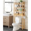 SONGMICS Over The Toilet Storage, 4-Tier Over Toilet Bathroom Organizer with Adjustable Shelf, Fit Most Toilets, Space-Saving - 2 of 4