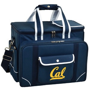 NCAA California Golden Bears Soft Sided Cooler with Four Person Picnic Set - 1 of 4