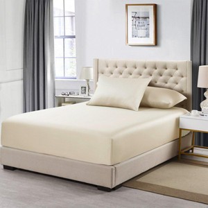Egyptian Linens Fitted Sheet Only - 100% Bamboo Viscose - 1 of 4