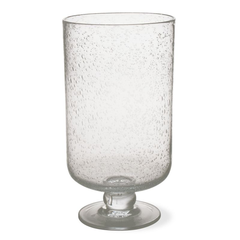 tagltd Clear Bubble Glass Hurricane Candle Holder Large, 6.25L x 6.25W x 11.75H inches., 1 of 5