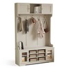 Luck Live Bathroom Storage Cabinet, 46.45 Inches High, with Stool Storage Function and Four-Hook Entry Organizer - 3 of 4