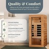 Dynamic Saunas Elite 1 Person Compact Ultra Low EMF FAR Infrared Home Sauna - 2 of 4