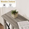 73.2" Farmhouse Console Table,Narrow Long Sofa Table with Charging Station - 2 of 4