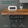 PAGED Computer Desk Modern Ergonomic Office Desk with Hook and Control Panel for Office, Adjustable Height - 3 of 4