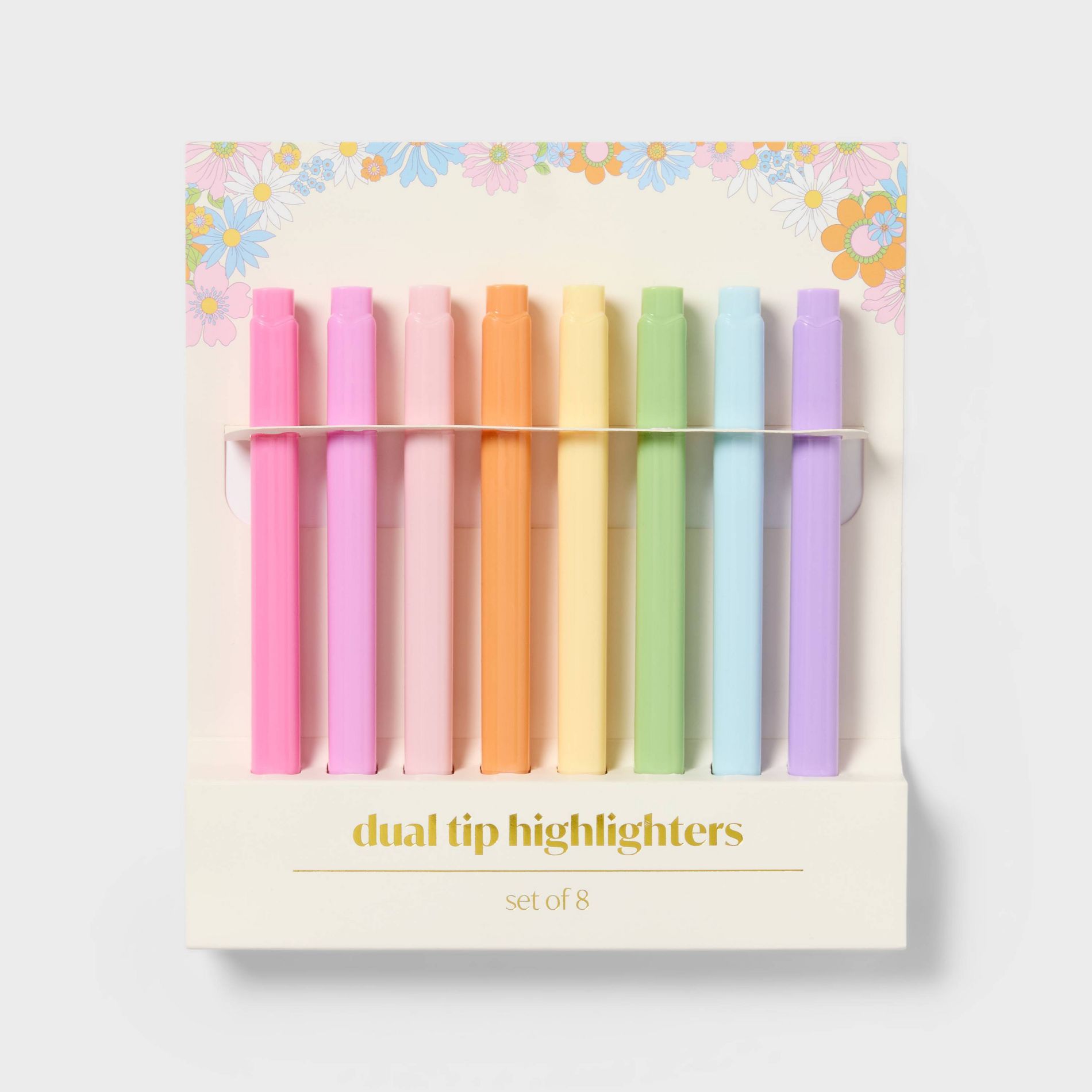 8pk Colored Dual Tip Highlighters - Spritz™