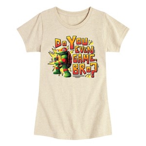 Girls' - Teenage Mutant Ninja Turtles - Battle Tycoon Do You Even Game Bro Fitted Short Sleeve Graphic T-Shirt - 1 of 3