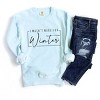 Simply Sage Market I Wasn't Made For Winter With Border Garment Dyed Sweatshirt - 3 of 4