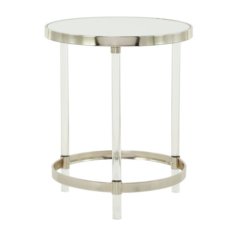 Contemporary Metal Accent Table Silver - Olivia &#38; May, 3 of 9
