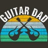 Junior's Design By Humans Retro Dueling Electric Guitar Dad By DragonTee T-Shirt - image 2 of 2